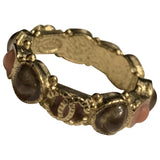 Chanel cc gold metal rings