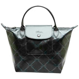 Longchamp pliage  black cloth handbag