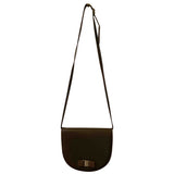 Salvatore Ferragamo green leather handbag