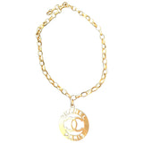 Chanel cc gold gold plated necklaces