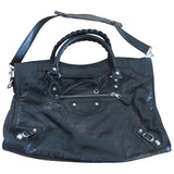 Balenciaga city black leather handbag