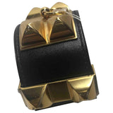 Hermès collier de chien  black leather bracelets