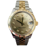 Rolex datejust 31mm gold gold and steel watch