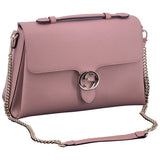 Gucci interlocking pink leather handbag