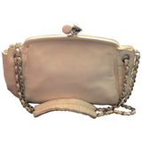 Chanel timeless/classique white leather handbag