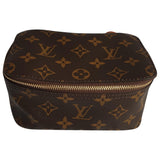 Louis Vuitton brown cloth travel bag