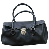 Prada black leather handbag