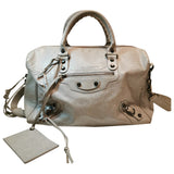 Balenciaga city grey leather handbag