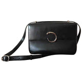 Cartier black leather handbag