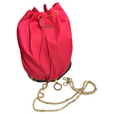 Prada pink cloth handbag