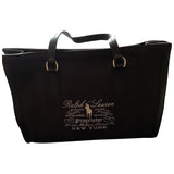 Ralph Lauren black cotton handbag