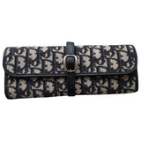 Dior black cloth clutch bag