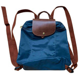 Longchamp pliage  turquoise leather backpacks