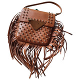 Sara Battaglia camel leather handbag