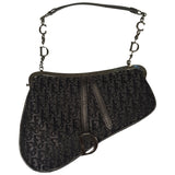 Dior saddle grey cloth handbag