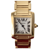 Cartier tank française gold yellow gold watch