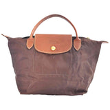 Longchamp gatsby camel cloth handbag
