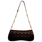 Dior black leather handbag