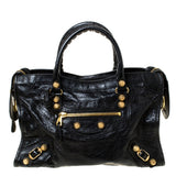 Balenciaga city black leather handbag