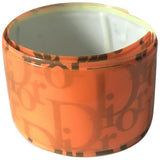 Dior orange plastic bracelets