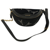 Balenciaga souvenir xs black velvet handbag
