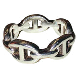 Hermès chaîne d'ancre silver silver rings