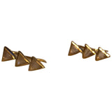 Non Signé / Unsigned gold gold plated earrings