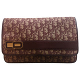 Dior red cloth clutch bag