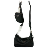 Prada re-edition black cloth handbag