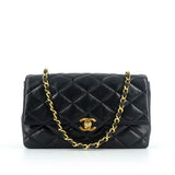 Chanel black leather handbag