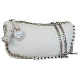 Dior white leather handbag