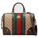 Gucci gold leather handbag
