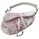 Dior saddle pink cloth handbag