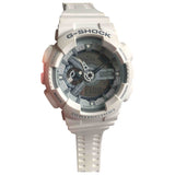 Casio white steel watch