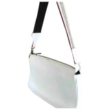 Burberry white leather handbag