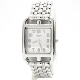 Hermès cape cod silver steel watch