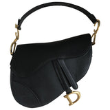 Dior saddle black leather handbag