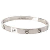 Cartier love gold white gold bracelets