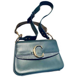 Chloé c blue leather handbag