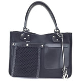 Bally black leather handbag