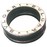 Bvlgari save the children black silver rings