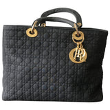 Dior diorissimo black cloth handbag