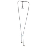 Dior dior oblique silver metal necklaces