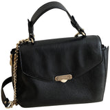 Versace black leather handbag