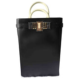 Balmain black leather handbag