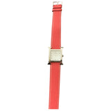 Hermès heure h red steel watch