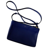 Celine trio blue leather handbag