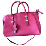 Guess pink leather handbag