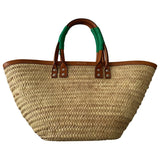 Balenciaga beige wicker handbag