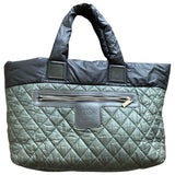 Chanel coco cocoon khaki cloth handbag